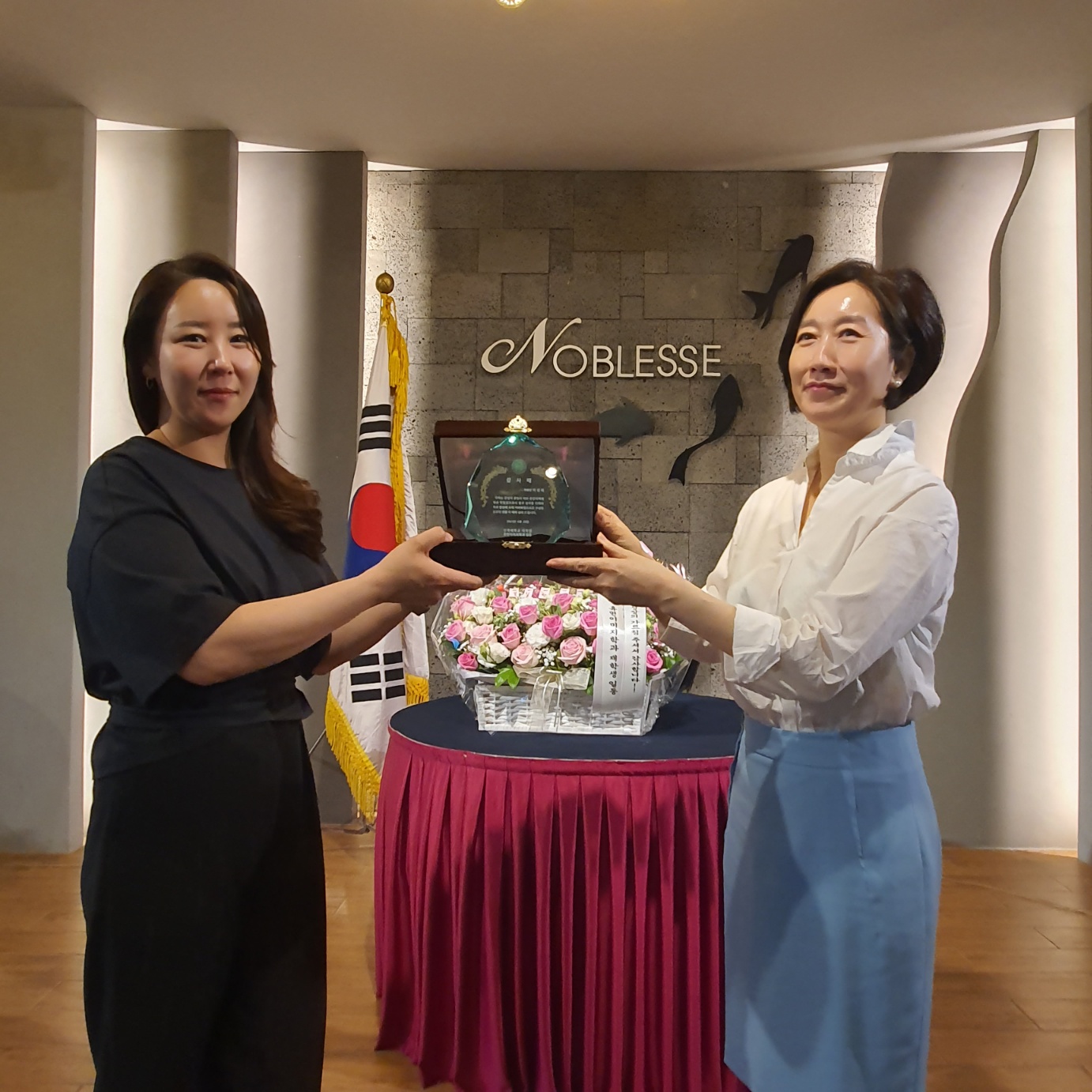 휴먼이미지학과 학회장(이정미), 부학회장(정유경) 퇴임식 & 후임 학회장 (윤수화), 부학회장(송혜인) 취임식 대표이미지